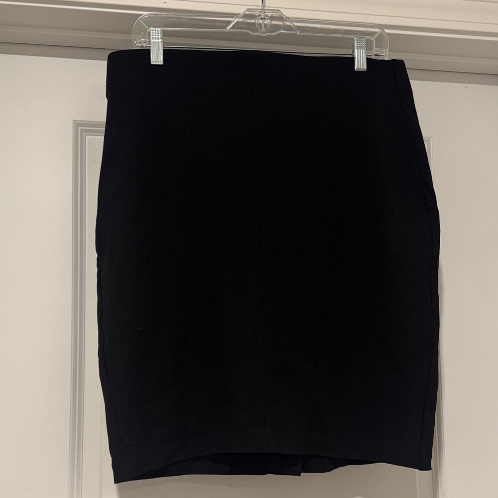 Roz & Ali Ponte Knit Pencil Skirt - Black